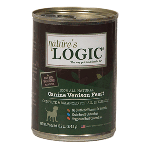 Natures Logic Canned Venison Dog Food 12/13.2 oz Case natures logic, natures logic, canned, venison, dog food, dog